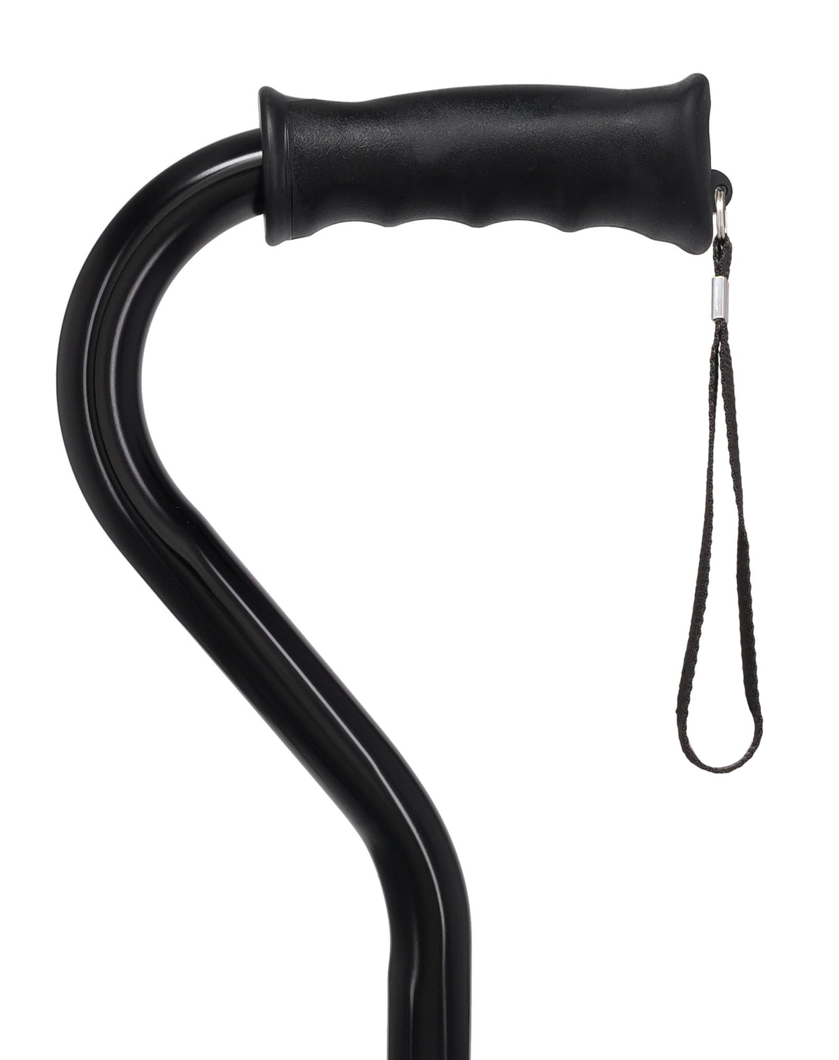 Black Aluminum Convertible Quad Base Walking Cane - Adjustable Shaft Quad Base Canes - Tophatter Daily Deals