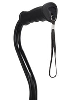 Black Aluminum Convertible Quad Base Walking Cane - Adjustable Shaft Quad Base Canes - Tophatter Daily Deals