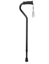 Black Aluminum Convertible Quad Base Walking Cane - Adjustable Shaft Quad Base Canes - Tophatter Daily Deals
