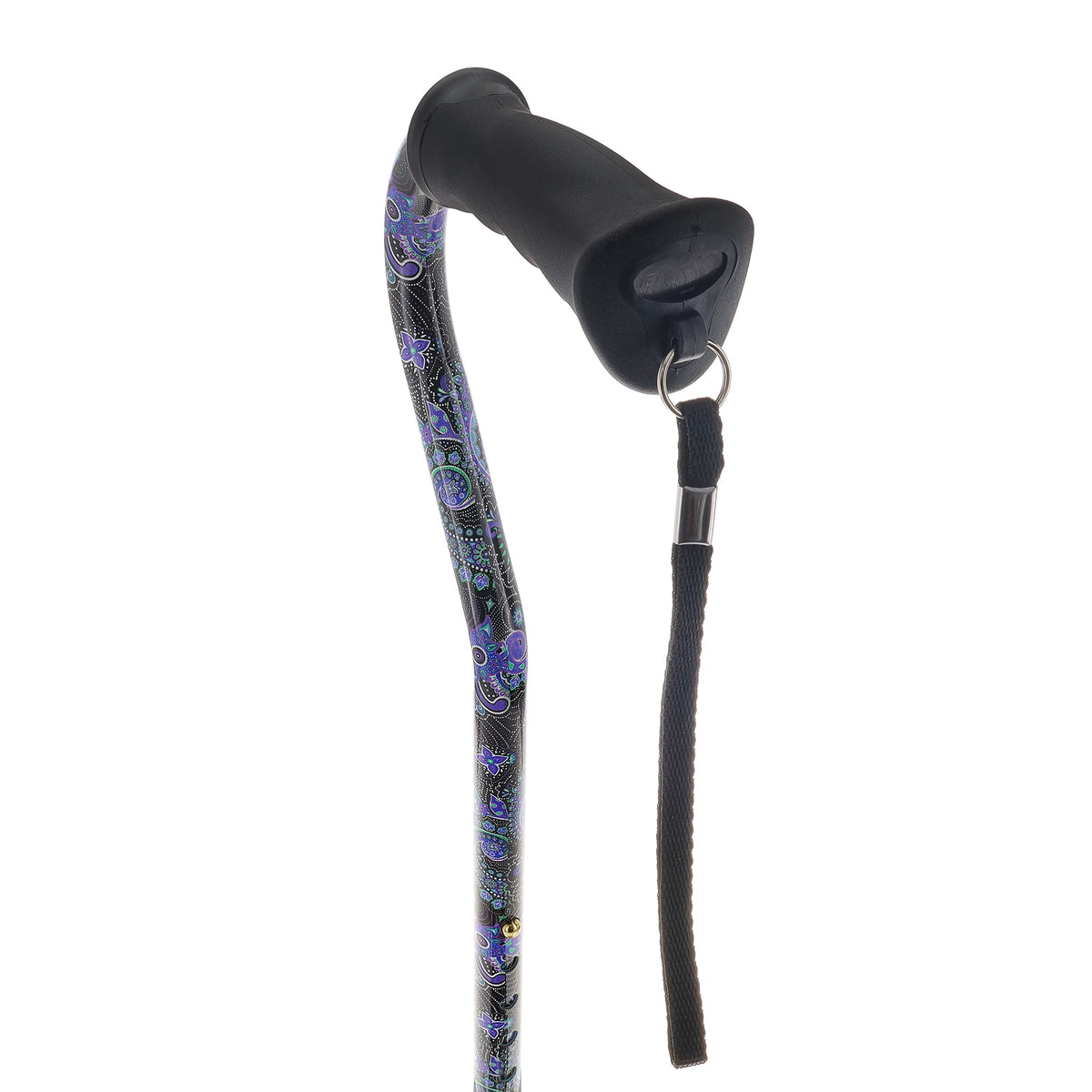Purple Majesty Designer Cane: Comfort Grip & SafeTbase, Adjustable Safetbase Canes - Tophatter Daily Deals