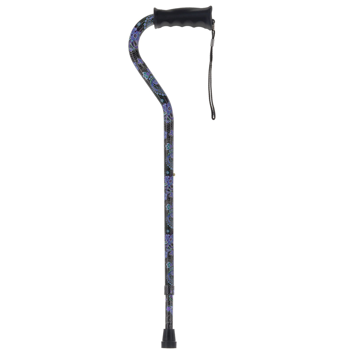 Purple Majesty Designer Cane: Comfort Grip & SafeTbase, Adjustable Safetbase Canes - Tophatter Daily Deals
