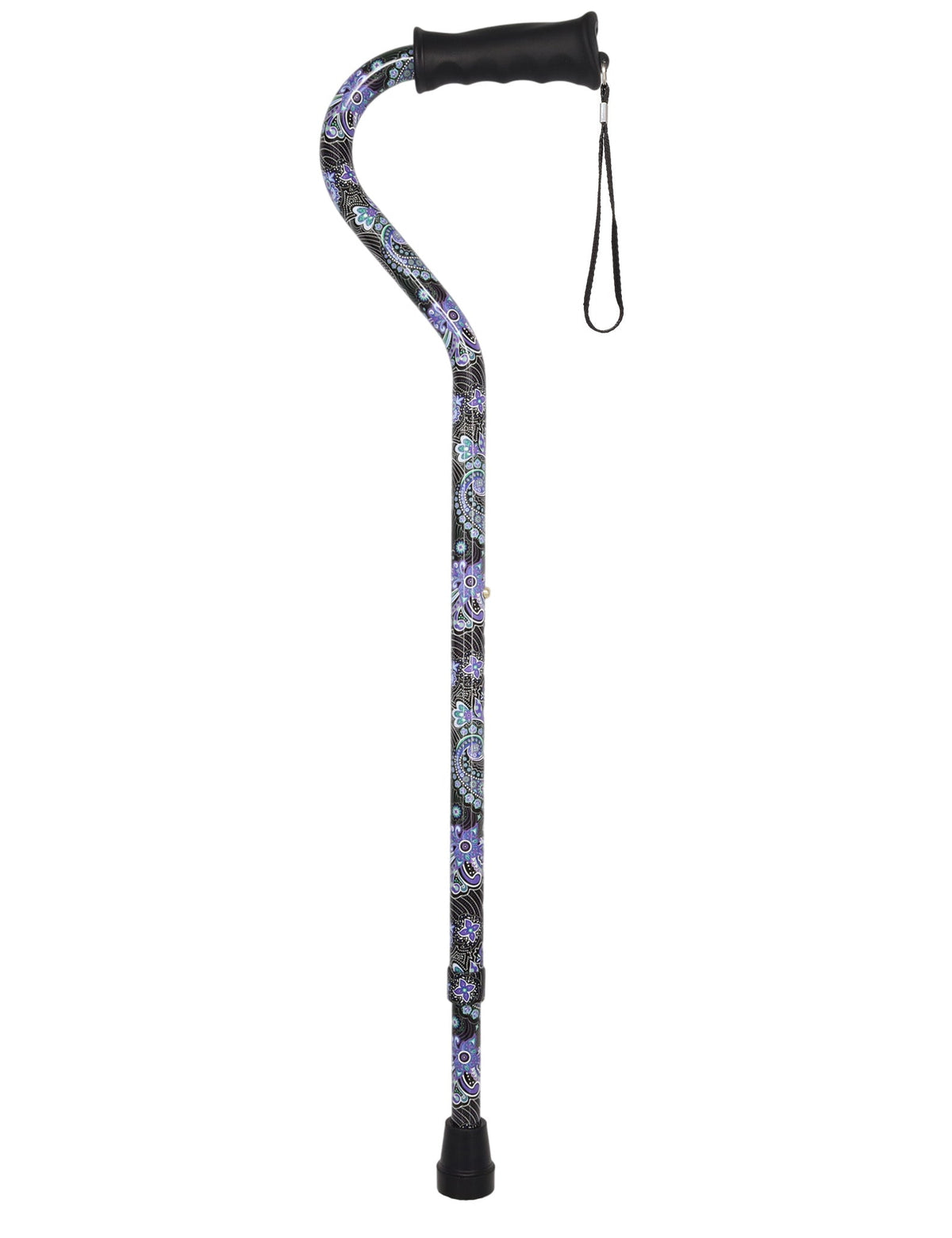 Purple Majesty Aluminum Convertible Quad Base Walking Cane - Adjustable Shaft Quad Base Canes - Tophatter Daily Deals