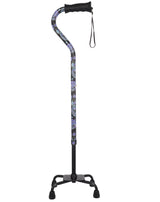 Purple Majesty Aluminum Convertible Quad Base Walking Cane - Adjustable Shaft Quad Base Canes - Tophatter Daily Deals