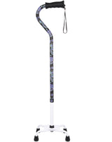 Purple Majesty Aluminum Convertible Quad Base Walking Cane - Adjustable Shaft Quad Base Canes - Tophatter Daily Deals