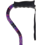 Designer Purple Cane: Comfort Grip & SafeTbase, Adjustable Safetbase Canes - Tophatter Daily Deals