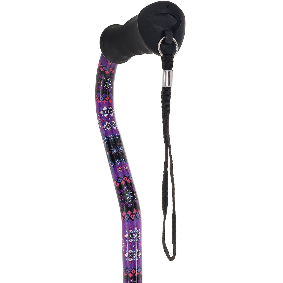 Designer Purple Cane: Comfort Grip & SafeTbase, Adjustable Safetbase Canes - Tophatter Daily Deals