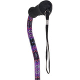Designer Purple Cane: Comfort Grip & SafeTbase, Adjustable Safetbase Canes - Tophatter Daily Deals