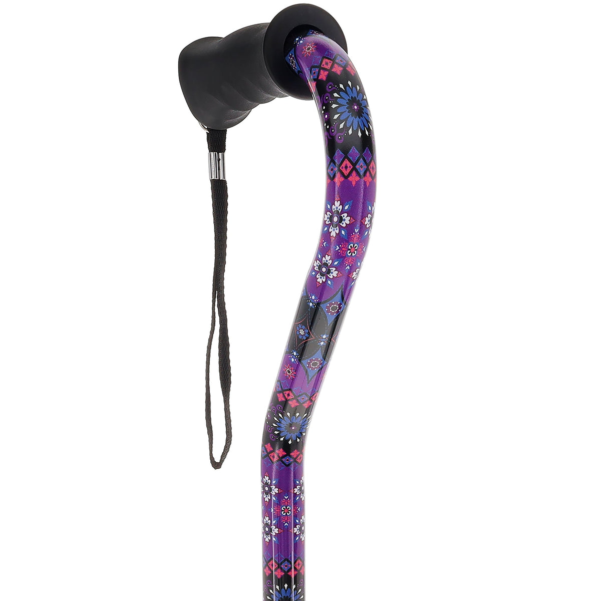 Designer Purple Cane: Comfort Grip & SafeTbase, Adjustable Safetbase Canes - Tophatter Daily Deals