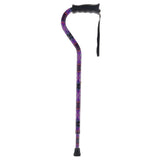 Designer Purple Cane: Comfort Grip & SafeTbase, Adjustable Safetbase Canes - Tophatter Daily Deals