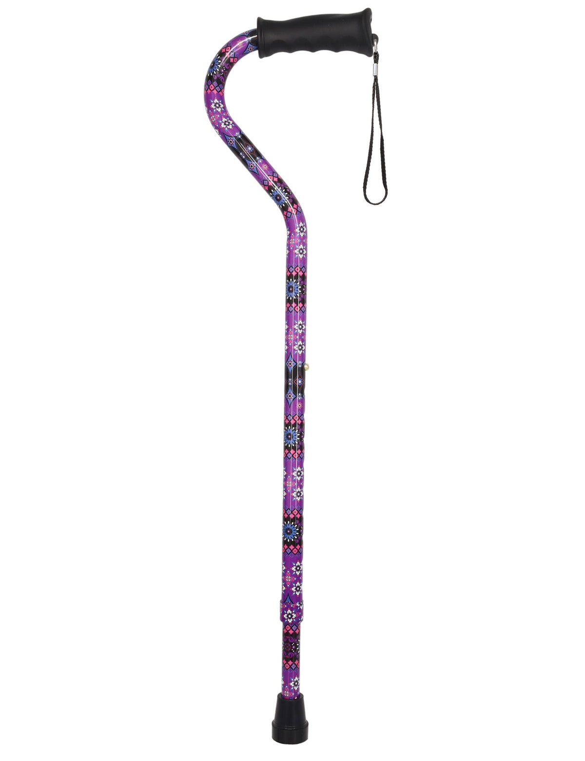 Pretty Purple Designer Cane: Adjustable, Comfort Grip Adjustable Walking Canes - Tophatter Daily Deals