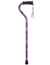 Pretty Purple Aluminum Convertible Quad Base Walking Cane - Adjustable Shaft Quad Base Canes - Tophatter Daily Deals