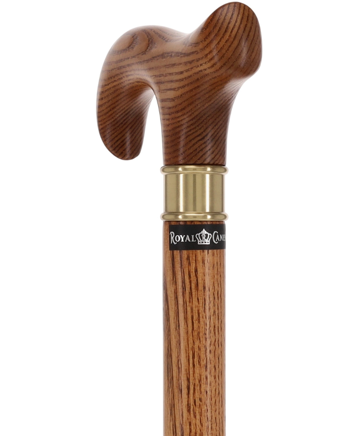 Super Strong Espresso Ash Wood Derby Cane - Elegant & Durable w/ Standard Option Extra Strong Walking Canes - Tophatter Daily Deals