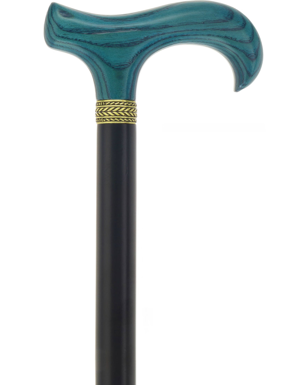 Royal Canes Classic Derby Walking Cane, Wood-Stained, Pewter Collar, Multiple Colors Derby Classic Walking Canes - Tophatter Daily Deals