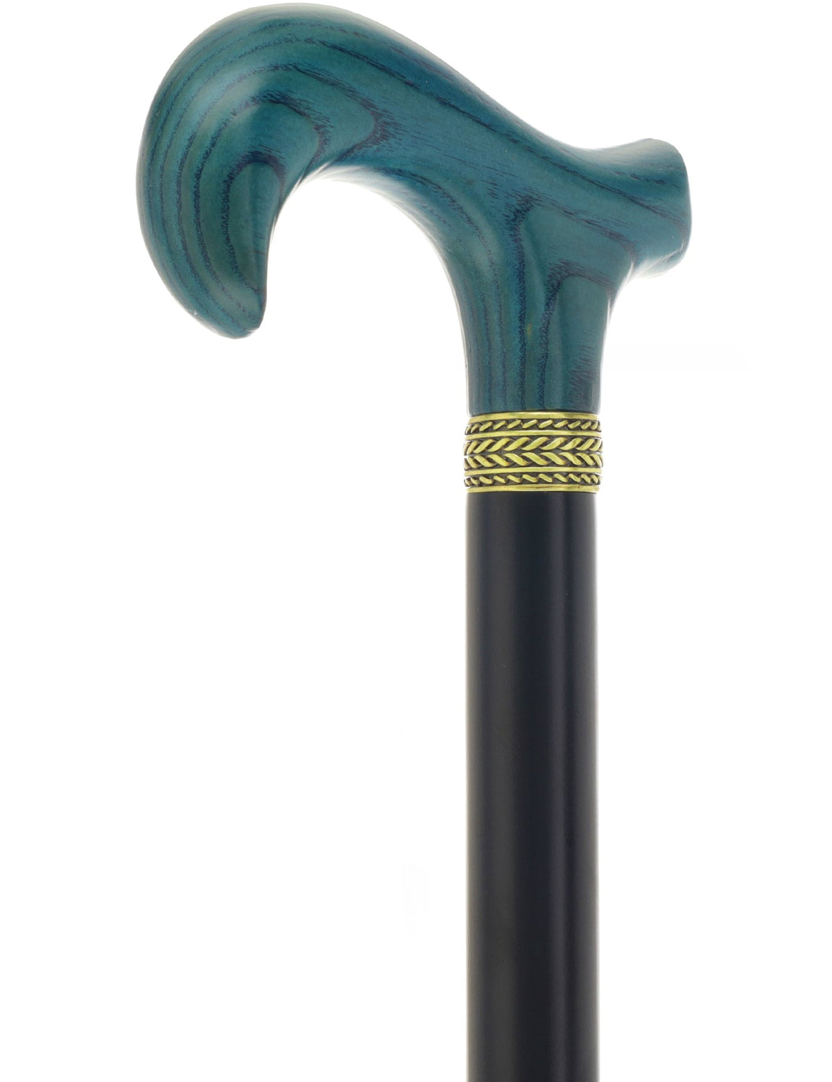 Royal Canes Classic Derby Walking Cane, Wood-Stained, Pewter Collar, Multiple Colors Derby Classic Walking Canes - Tophatter Daily Deals