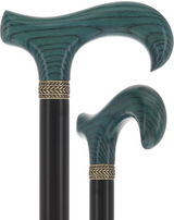 Super Strong - XL Size - Extra Long & Strong (Blue, Black, Pewter Collar) Derby Classic Walking Canes - Tophatter Daily Deals