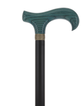 Super Strong - XL Size - Extra Long & Strong (Blue, Black, Pewter Collar) Derby Classic Walking Canes - Tophatter Daily Deals