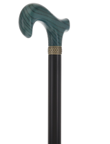 Super Strong - XL Size - Extra Long & Strong (Blue, Black, Pewter Collar) Derby Classic Walking Canes - Tophatter Daily Deals