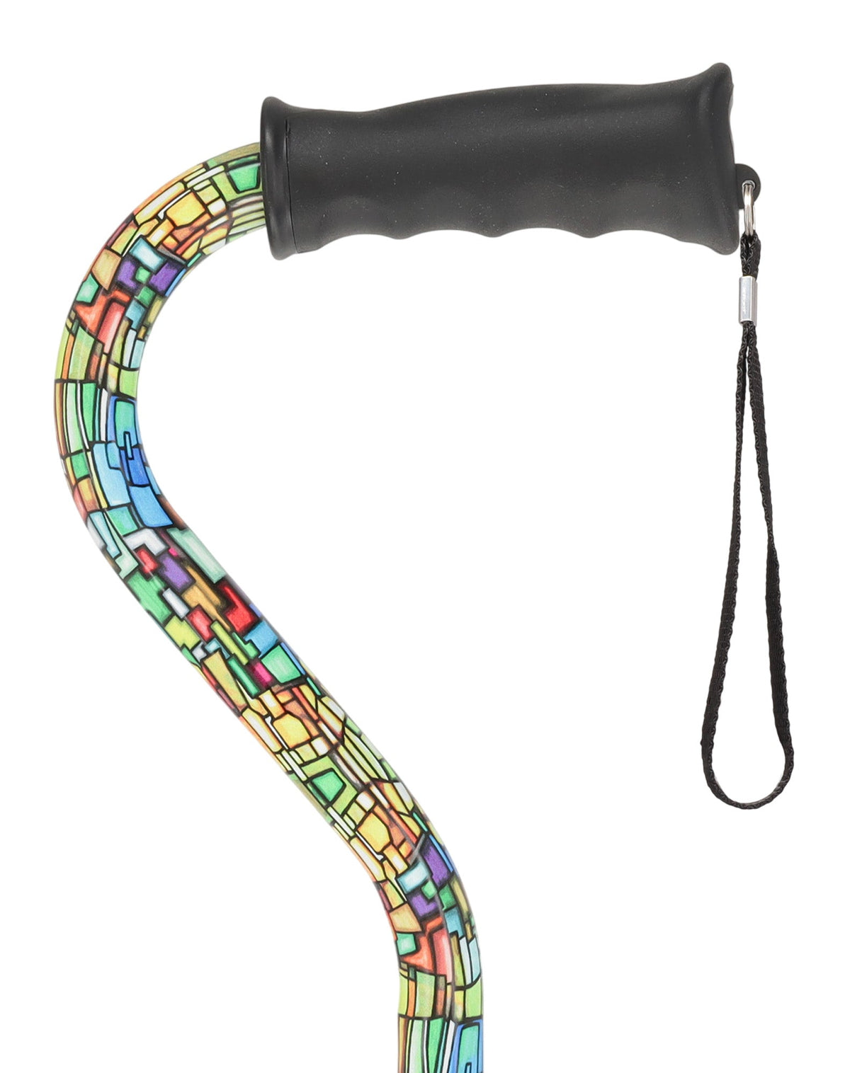 Mosaic Stained: Supportive Quad Base Cane - Comfort Grip Quad Base Canes - Tophatter Daily Deals