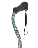 Mosaic Stained Designer Cane: Adjustable, Comfort Grip Offset Adjustable Walking Canes - Tophatter Daily Deals