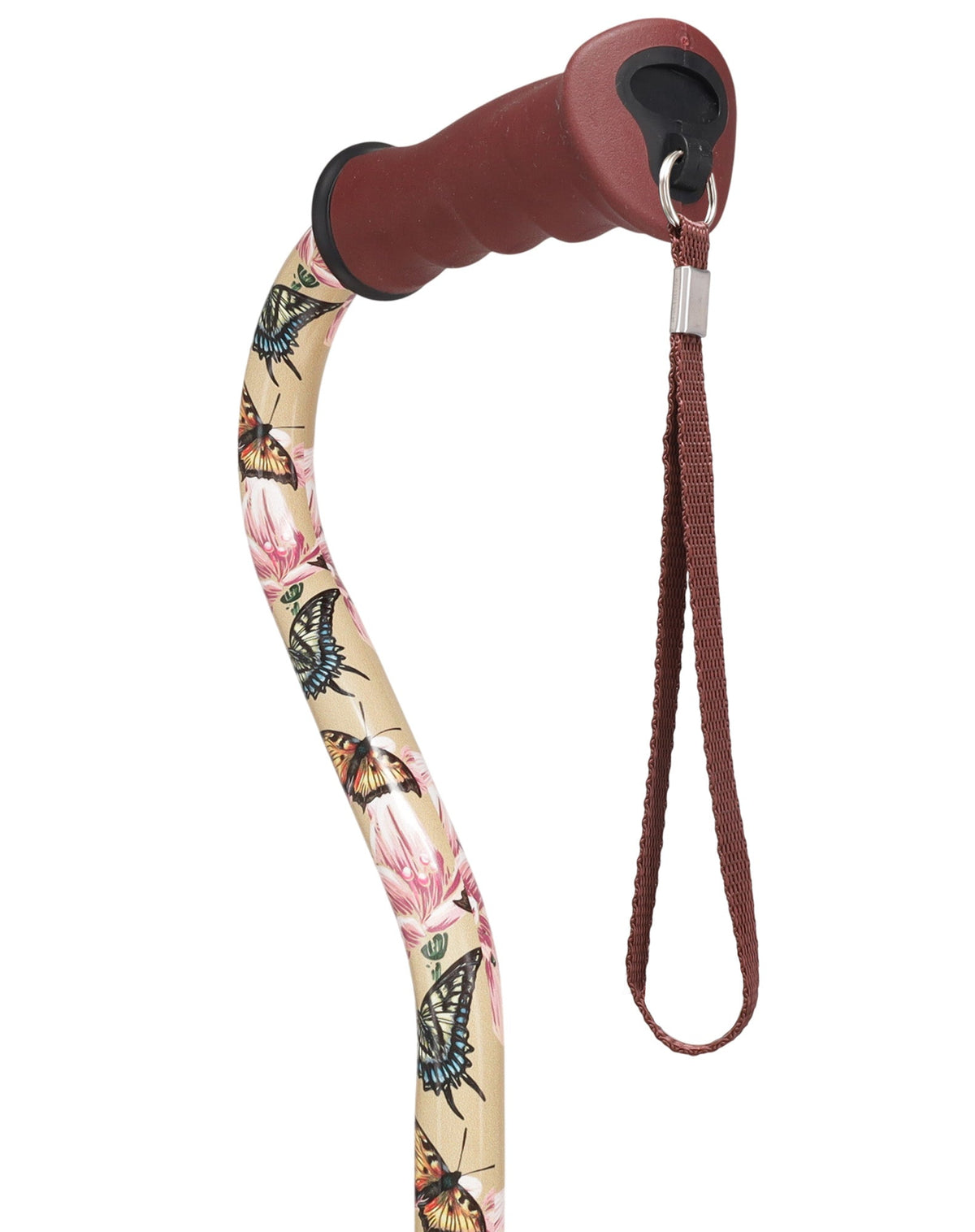 Lily & Butterfly: Adjustable Comfort Grip Offset Walking Cane Adjustable Walking Canes - Tophatter Daily Deals