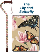 Lily & Butterfly: Adjustable Comfort Grip Offset Walking Cane Adjustable Walking Canes - Tophatter Daily Deals
