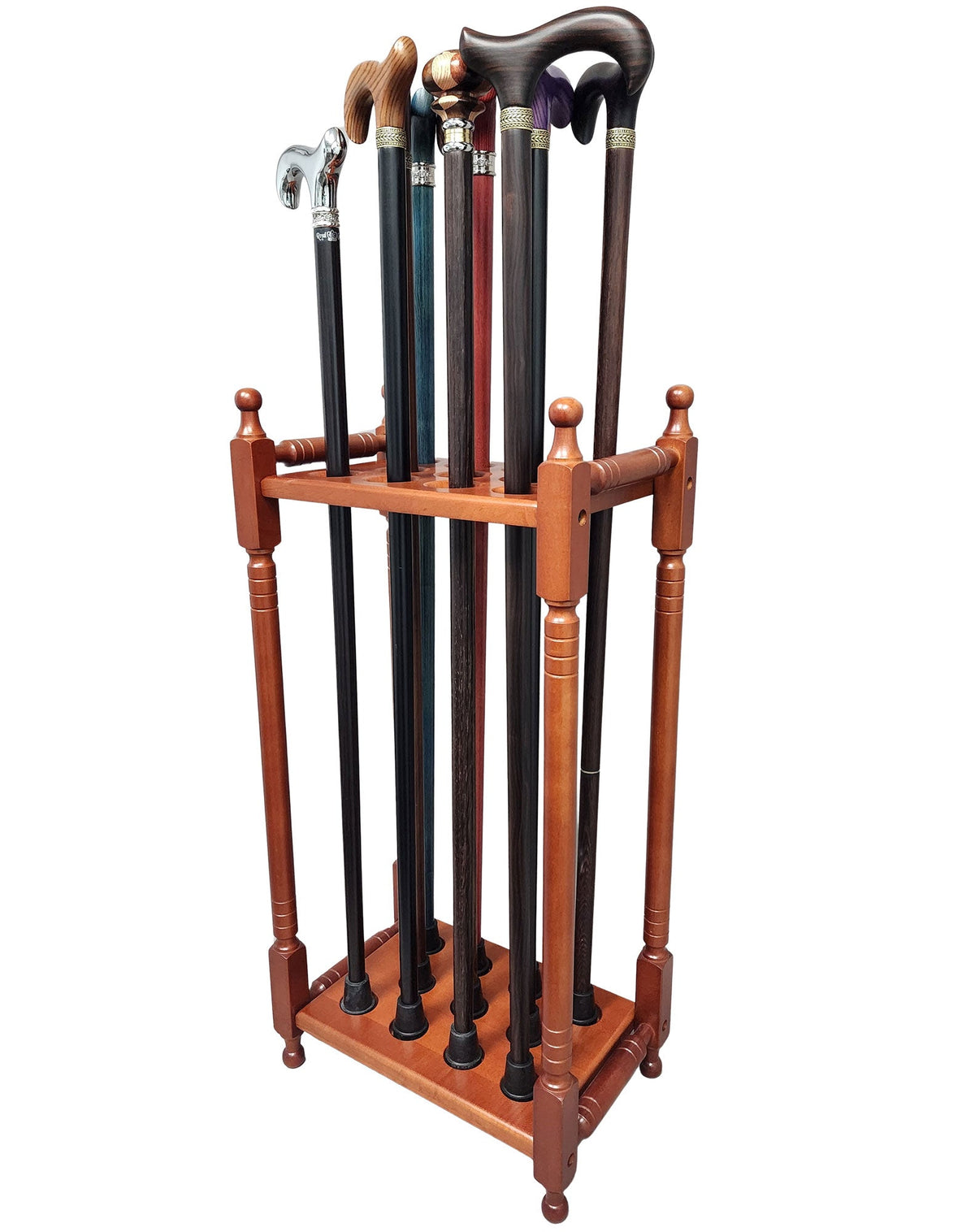 Collector's Dream:Rectangle Walking Cane Stand - Holds up to 11 Canes Walking Cane Stands - Tophatter Daily Deals