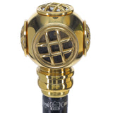 Navy Divers Helmet Replica Handle Walking Stick - Premium Brass Military Walking Canes - Tophatter Daily Deals