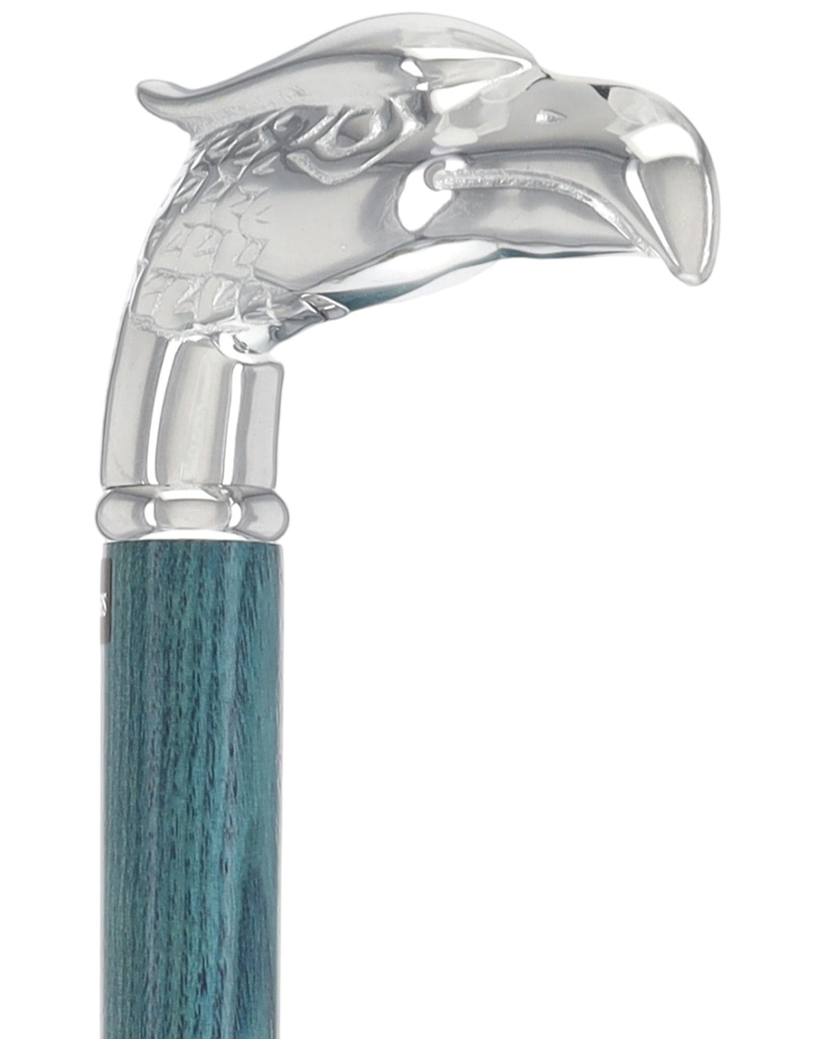 Premium Denim Blue Eagle Cane: Chrome, Patriotic Elegance Bird Walking Canes - Tophatter Daily Deals