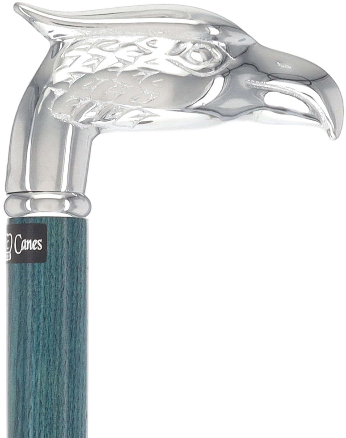Premium Denim Blue Eagle Cane: Chrome, Patriotic Elegance Bird Walking Canes - Tophatter Daily Deals