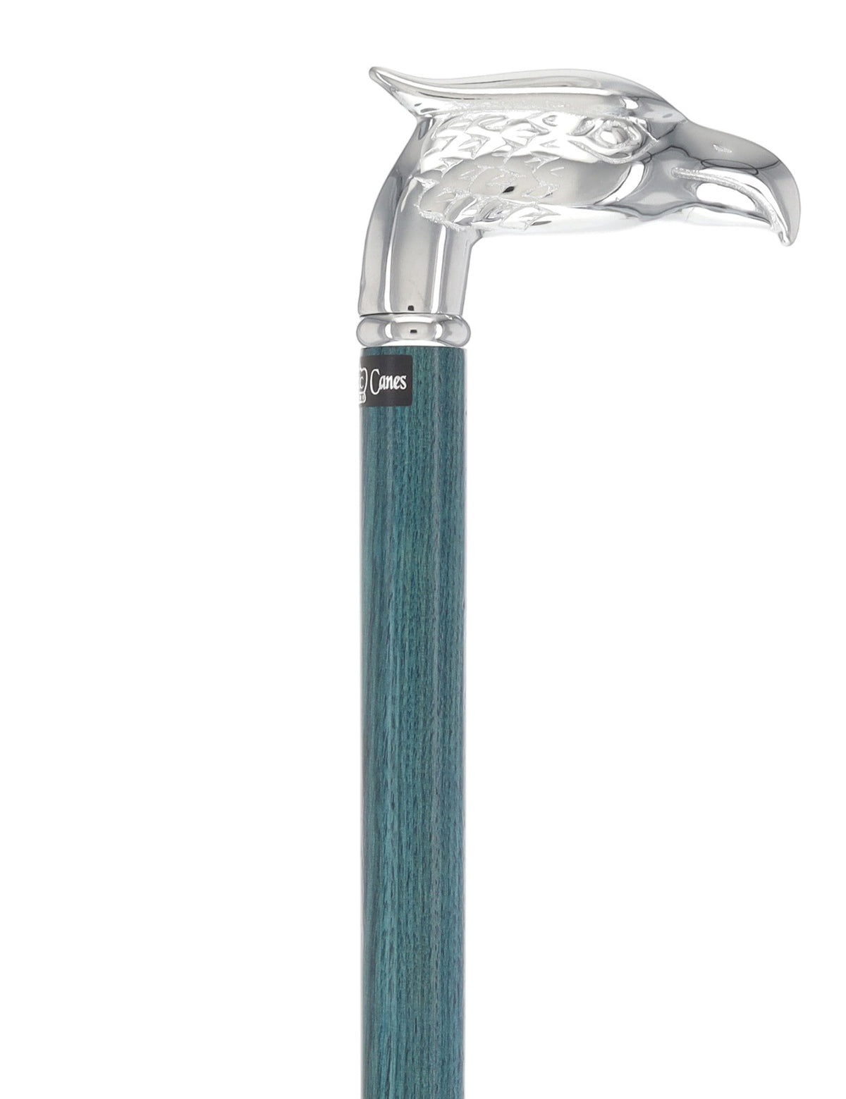 Premium Denim Blue Eagle Cane: Chrome, Patriotic Elegance Bird Walking Canes - Tophatter Daily Deals