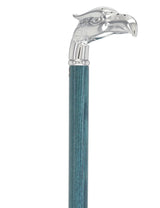 Premium Denim Blue Eagle Cane: Chrome, Patriotic Elegance Bird Walking Canes - Tophatter Daily Deals