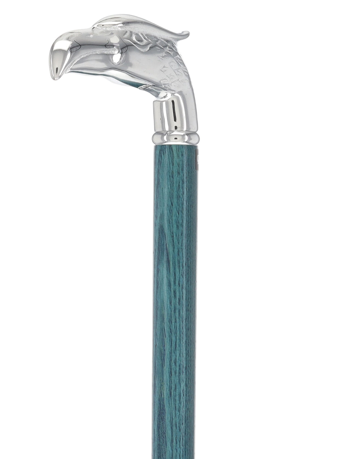 Premium Denim Blue Eagle Cane: Chrome, Patriotic Elegance Bird Walking Canes - Tophatter Daily Deals
