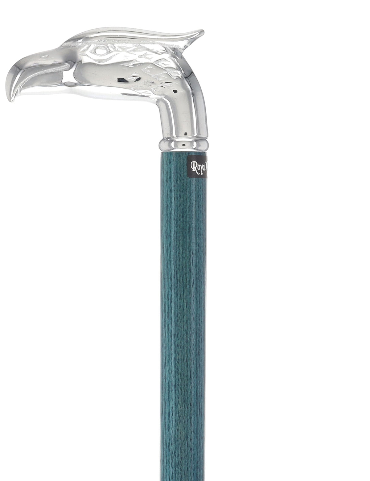 Premium Denim Blue Eagle Cane: Chrome, Patriotic Elegance Bird Walking Canes - Tophatter Daily Deals