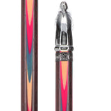 Patriotic Chrome Plated Eagle Head Cane: Inlaid Wenge Wood Bird Walking Canes - Tophatter Daily Deals