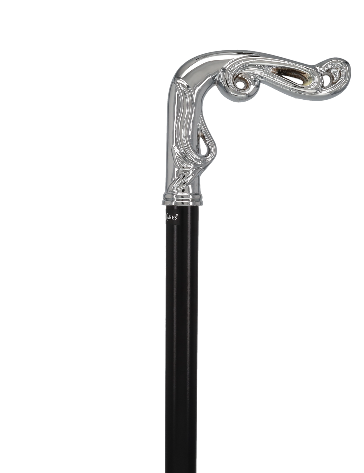 Luxury Silver Vine Design Fritz Cane - Chrome Plated Plated Handle Walking Canes - Tophatter Daily Deals