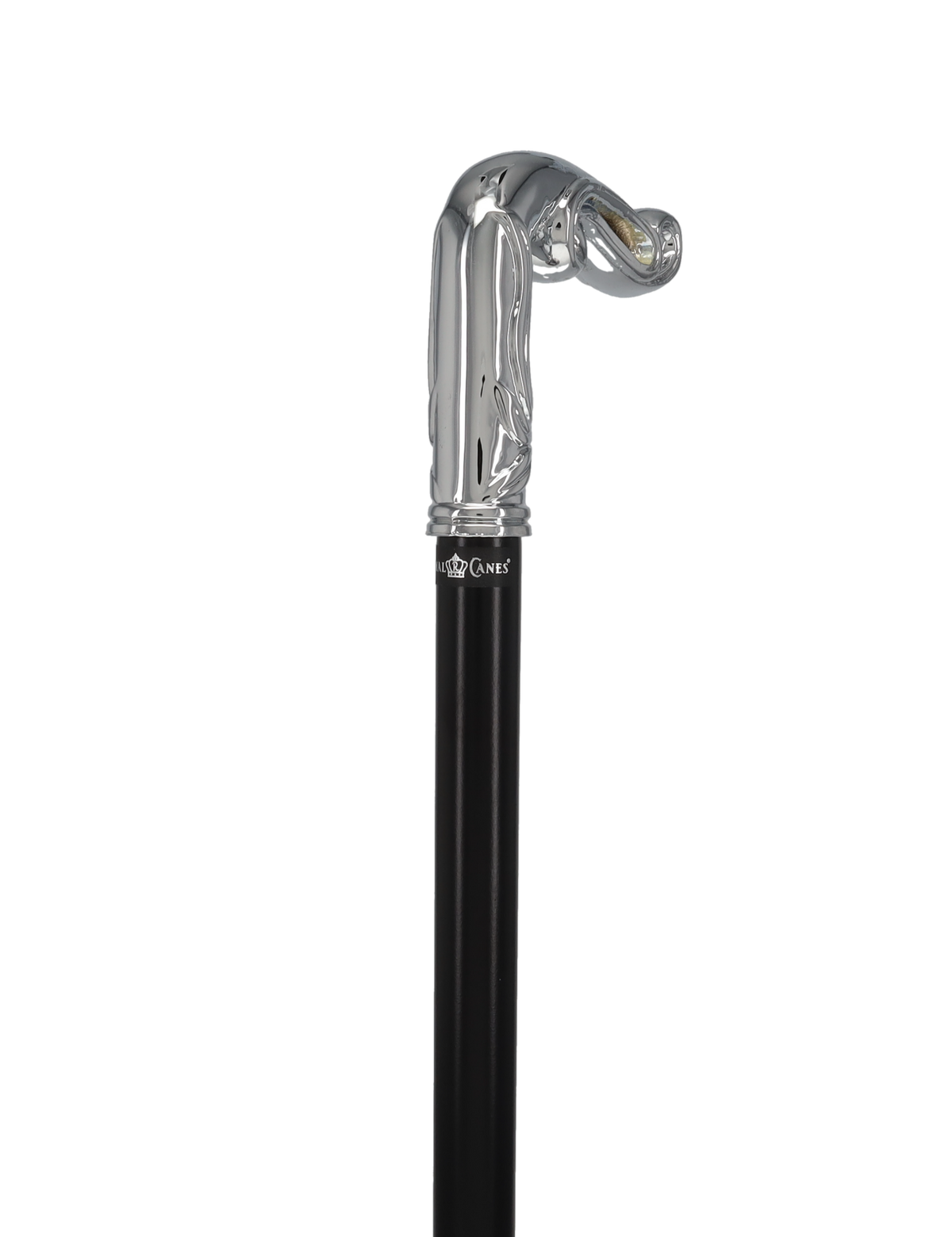 Luxury Silver Vine Design Fritz Cane - Chrome Plated Plated Handle Walking Canes - Tophatter Daily Deals