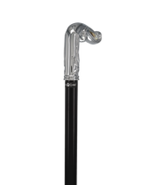 Luxury Silver Vine Design Fritz Cane - Chrome Plated Plated Handle Walking Canes - Tophatter Daily Deals