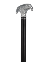 Patriotic Chrome Plated Double Eagle T-Handle Walking Cane Bird Walking Canes - Tophatter Daily Deals