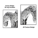 Super Strong Scrollwork Silver-Plated Handle, Blue Denim Shaft Extra Strong Walking Canes - Tophatter Daily Deals