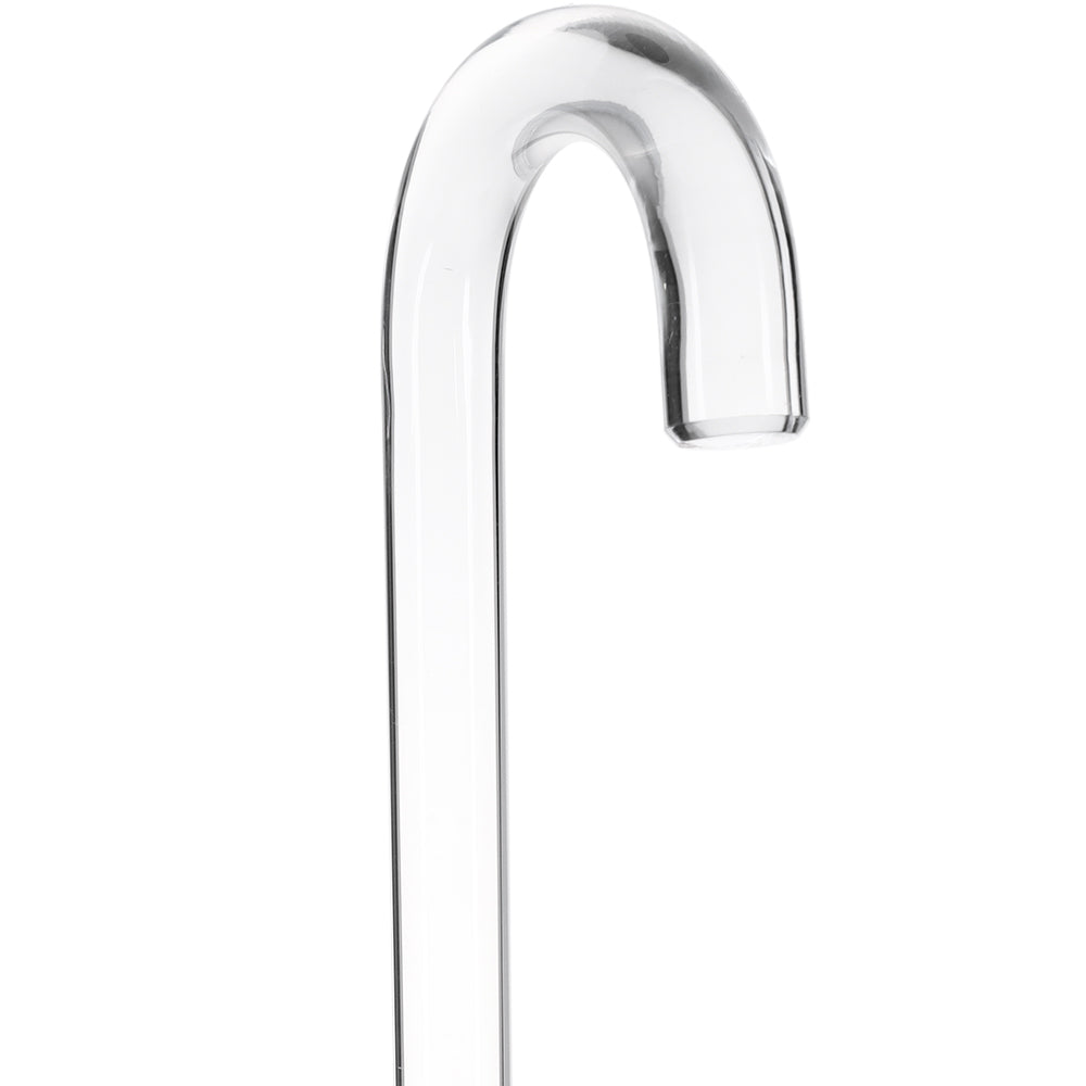 Invisible See Thru J Handle Lucite Tourist Walking Cane Clear Lucite Walking Canes - Tophatter Daily Deals
