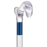 Elevate Style: Clear Lucite Cane with Customizable Collar Clear Lucite Walking Canes - Tophatter Daily Deals