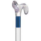 Elevate Style: Clear Lucite Cane with Customizable Collar Clear Lucite Walking Canes - Tophatter Daily Deals