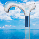 Elevate Style: Clear Lucite Cane with Customizable Collar Clear Lucite Walking Canes - Tophatter Daily Deals