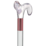 Elevate Style: Clear Lucite Cane with Customizable Collar Clear Lucite Walking Canes - Tophatter Daily Deals
