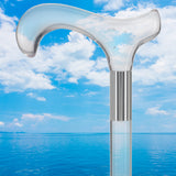 Elevate Style: Clear Lucite Cane with Customizable Collar Clear Lucite Walking Canes - Tophatter Daily Deals