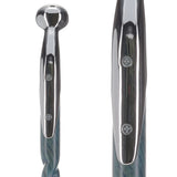 Twisted Blue Ash & Hame Chrome Walking Stick Hame Walking Sticks - Tophatter Daily Deals