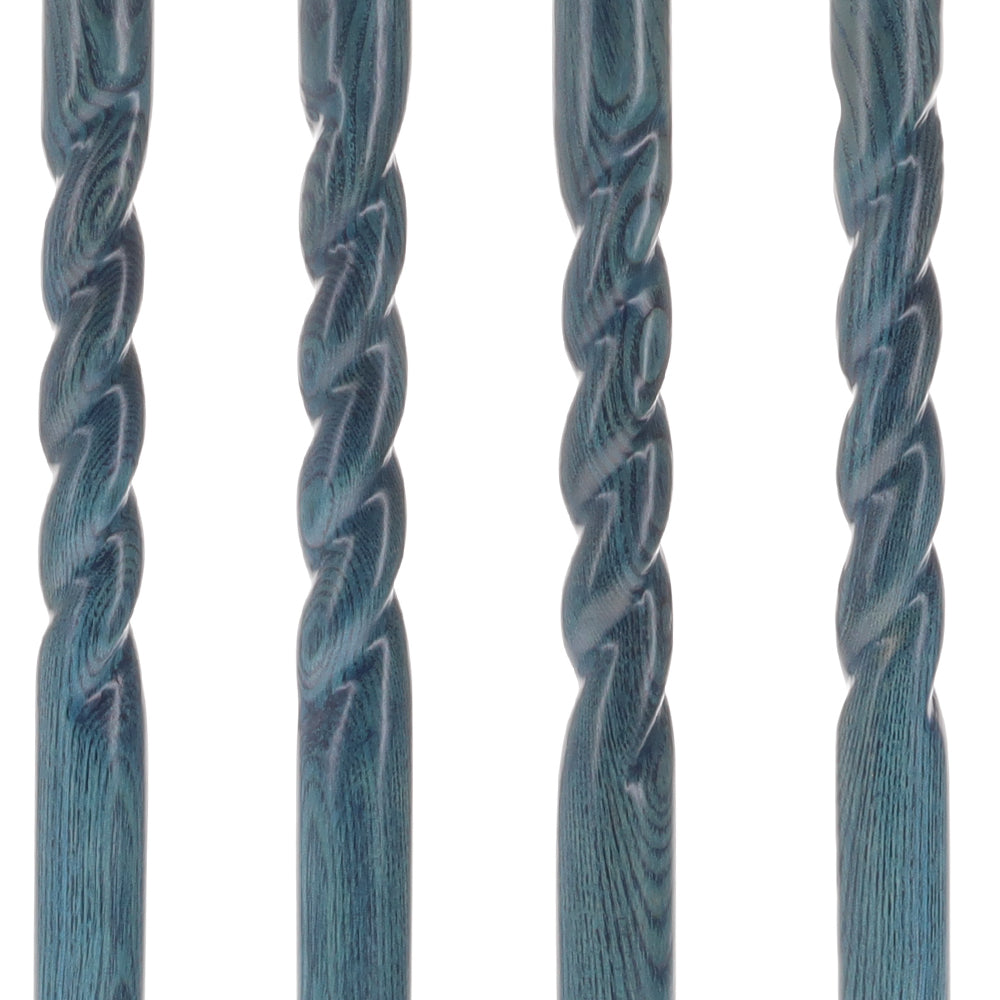 Twisted Blue Ash & Hame Chrome Walking Stick Hame Walking Sticks - Tophatter Daily Deals