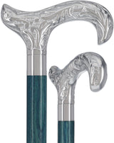 Derby Premium Chrome Brass Cane: Stained Custom Color Shaft Bird Walking Canes - Tophatter Daily Deals