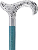 Derby Premium Chrome Brass Cane: Stained Custom Color Shaft Bird Walking Canes - Tophatter Daily Deals