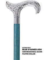 Derby Premium Chrome Brass Cane: Stained Custom Color Shaft Bird Walking Canes - Tophatter Daily Deals
